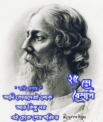 Birthday celebration of Rabindranath significance