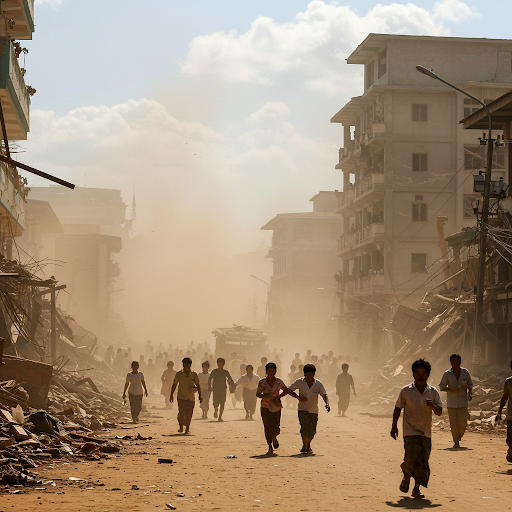 Myanmar Earthquake Devastation and Loss